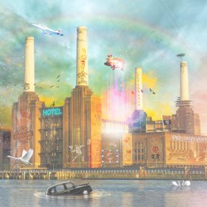 Battersea limited edition Fine Art Giclée print by Neil Pengelly celebrating London's iconic Battersea Power Station with contemporary urban storytelling.